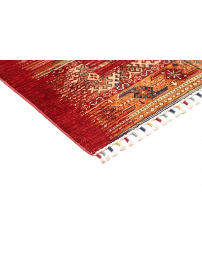 Tappeto Siva Pakistan marrone giallo 102x157