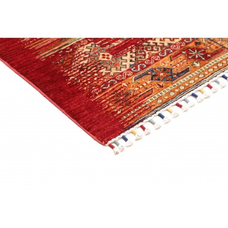 Tappeto Siva Pakistan marrone giallo 102x157