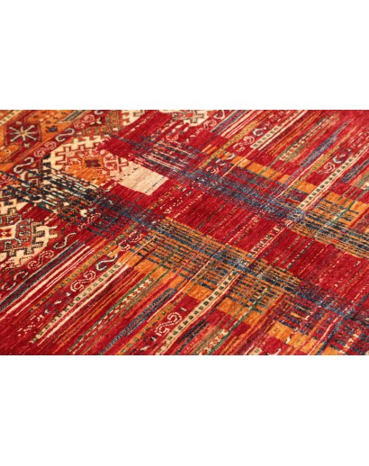 Tappeto Siva Pakistan marrone giallo 102x157