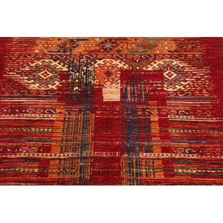 Tappeto Siva Pakistan marrone giallo 102x157