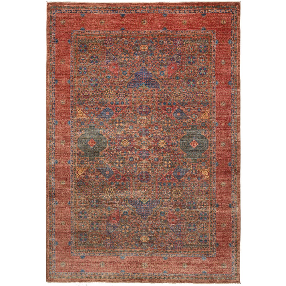 Tappeto Mamlouk Pakistan marrone grigio 205x297 Tappeto Mamlouk Pakistan marrone grigio 205x297