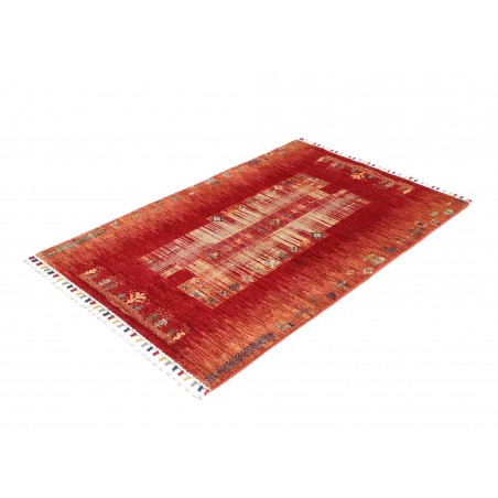 Tappeto Siva Pakistan marrone giallo 100x147