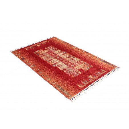 Tappeto Siva Pakistan marrone giallo 100x147