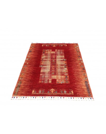 Tappeto Siva Pakistan marrone giallo 100x147