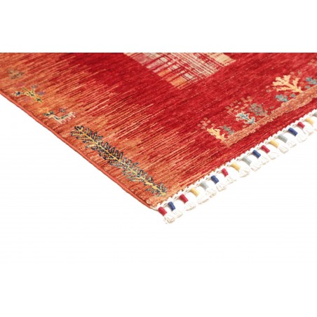 Tappeto Siva Pakistan marrone giallo 100x147