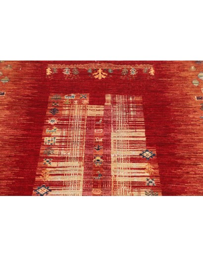 Tappeto Siva Pakistan marrone giallo 100x147