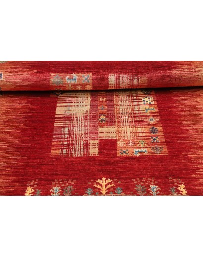 Tappeto Siva Pakistan marrone giallo 100x147