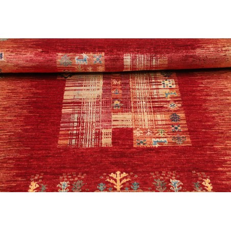 Tappeto Siva Pakistan marrone giallo 100x147