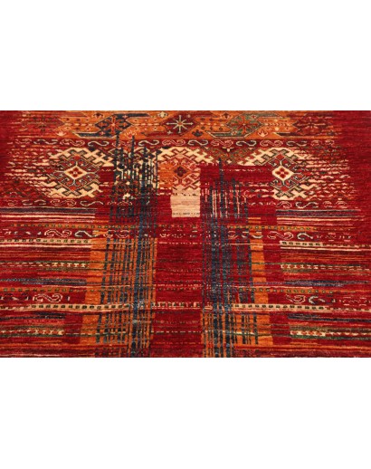 Tappeto Siva Pakistan marrone giallo 101x157