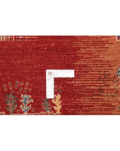 Tappeto Siva Pakistan marrone giallo 101x157