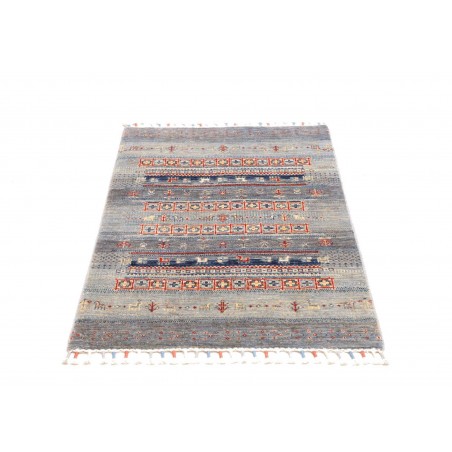 Tappeto Siva Pakistan azzurro marrone 81x118