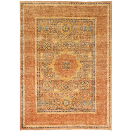 Tappeto Mamlouk Pakistan arancione bianco 148x203