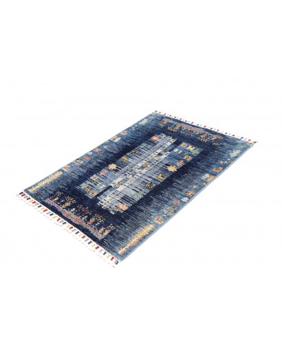 Tappeto Siva Pakistan grigio bianco 83x117