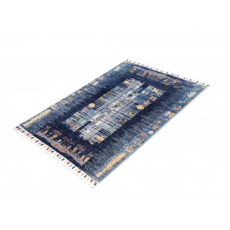 Tappeto Siva Pakistan grigio bianco 83x117