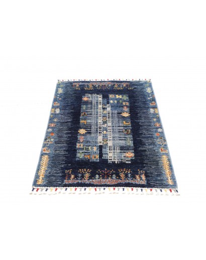 Tappeto Siva Pakistan grigio bianco 83x117