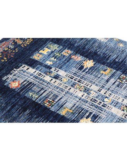 Tappeto Siva Pakistan grigio bianco 83x117