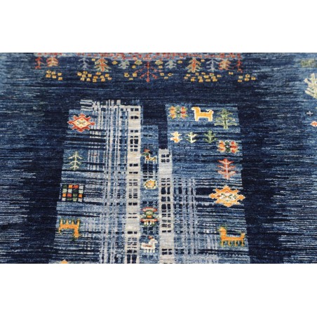 Tappeto Siva Pakistan grigio bianco 83x117