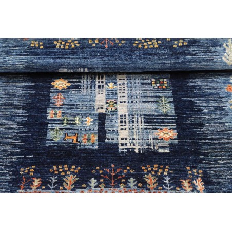 Tappeto Siva Pakistan grigio bianco 83x117