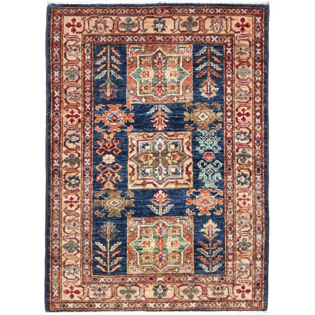 Tappeto Kazak Fine Pakistan bianco grigio 86x120