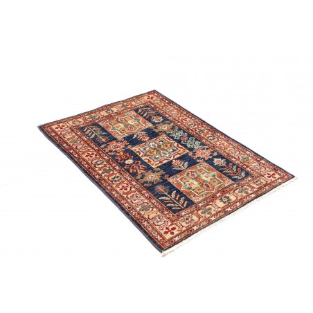 Tappeto Kazak Fine Pakistan bianco grigio 86x120