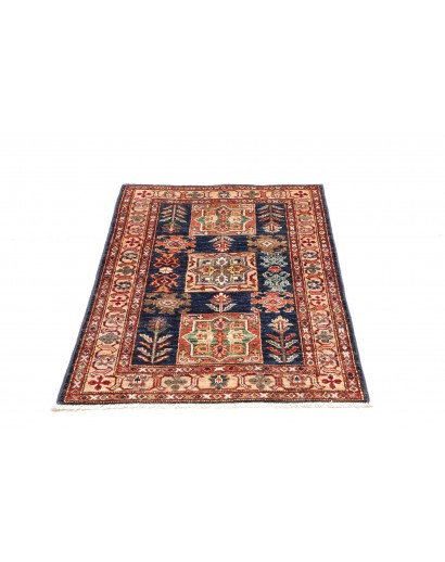 Tappeto Kazak Fine Pakistan bianco grigio 86x120