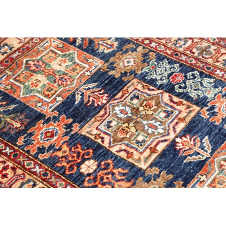 Tappeto Kazak Fine Pakistan bianco grigio 86x120