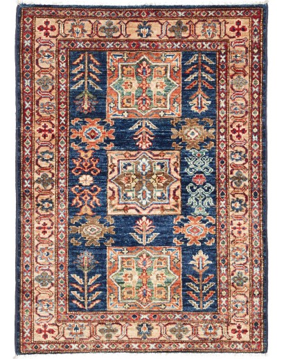 Tappeto Kazak Fine Pakistan marrone grigio 83x116