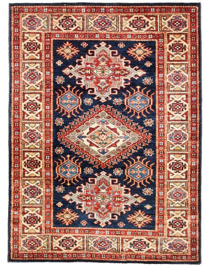 Tappeto Kazak Fine Pakistan marrone grigio 106x143