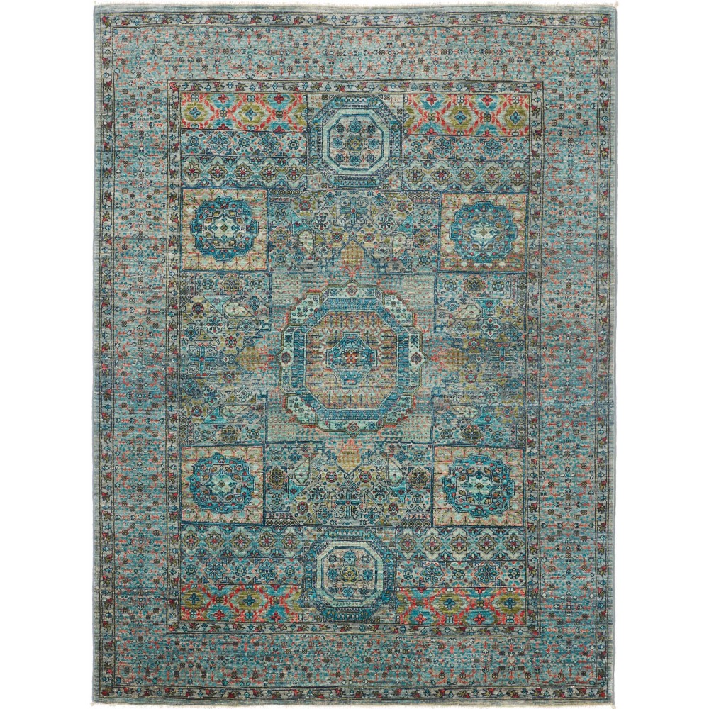 Tappeto Mamlouk Pakistan bianco beige 148x199 Tappeto Mamlouk Pakistan bianco beige 148x199