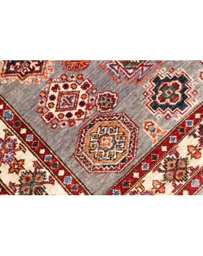 Tappeto Kazak Fine Pakistan marrone grigio 103x142