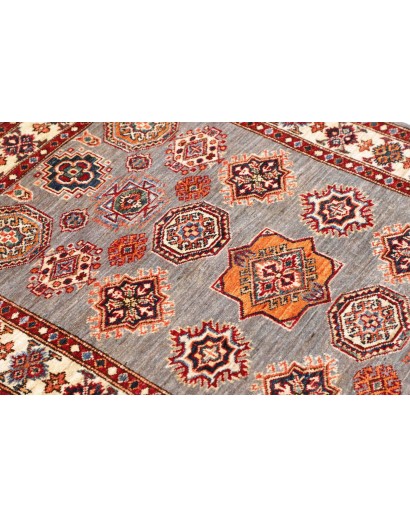 Tappeto Kazak Fine Pakistan marrone grigio 103x142