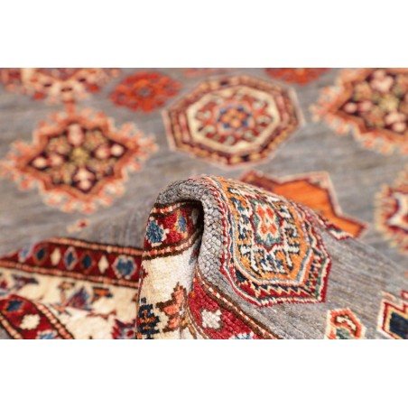 Tappeto Kazak Fine Pakistan marrone grigio 103x142