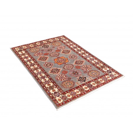 Tappeto Kazak Fine Pakistan marrone grigio 104x142