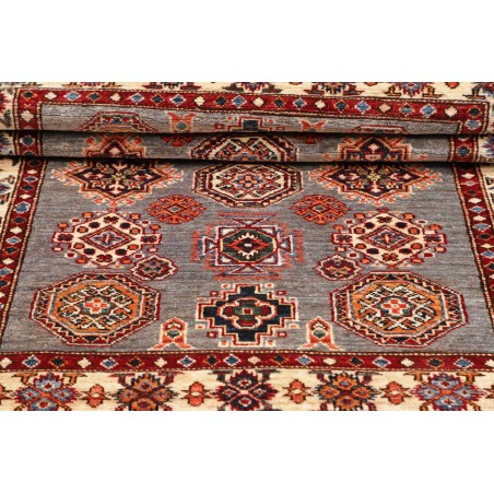 Tappeto Kazak Fine Pakistan marrone grigio 104x142