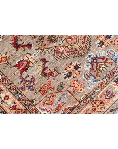 Tappeto Kazak Fine Pakistan marrone grigio 91x150