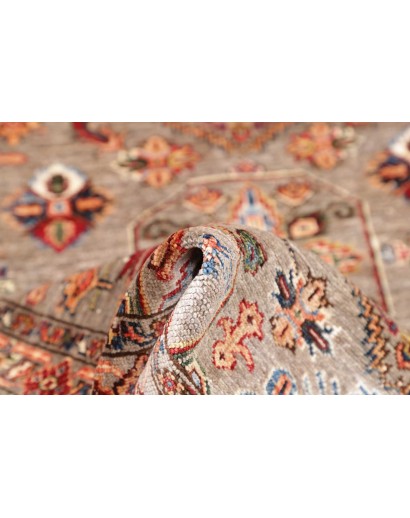 Tappeto Kazak Fine Pakistan marrone grigio 91x150