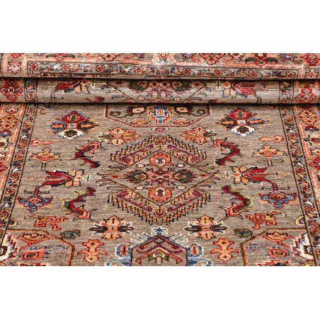 Tappeto Kazak Fine Pakistan marrone grigio 91x150