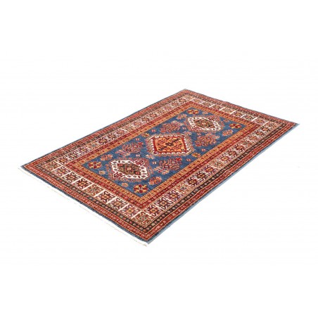 Tappeto Kazak Fine Pakistan azzurro grigio 102x149