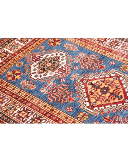 Tappeto Kazak Fine Pakistan azzurro grigio 102x149