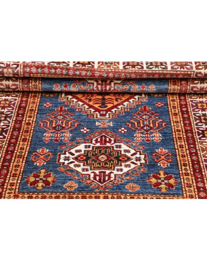 Tappeto Kazak Fine Pakistan azzurro grigio 102x149