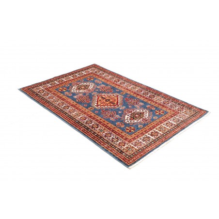 Tappeto Kazak Fine Pakistan azzurro grigio 99x152