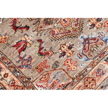 Tappeto Kazak Fine Pakistan marrone grigio 90x151