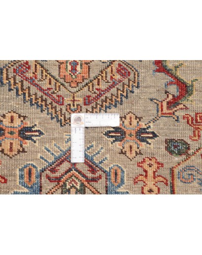 Tappeto Kazak Fine Pakistan marrone grigio 90x151