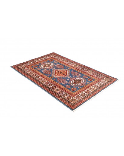 Tappeto Kazak Fine Pakistan azzurro grigio 101x149