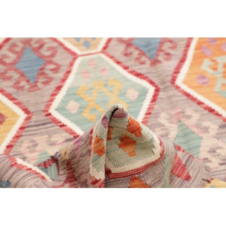 Tappeto Kilim Afghanistan marrone bianco 205x305