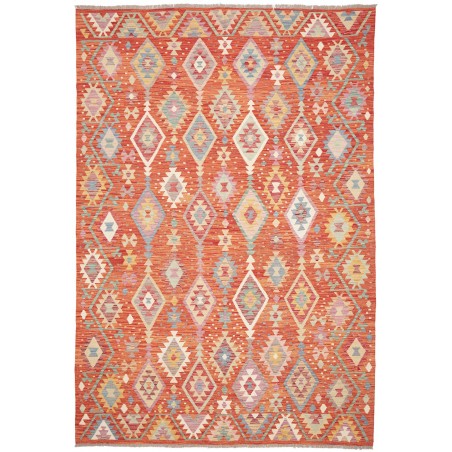 Tappeto Kilim Afghanistan arancione 202x298