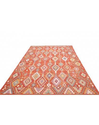 Tappeto Kilim Afghanistan arancione 202x298