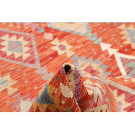 Tappeto Kilim Afghanistan arancione 202x298