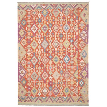 Tappeto Kilim Afghanistan marrone 201x296