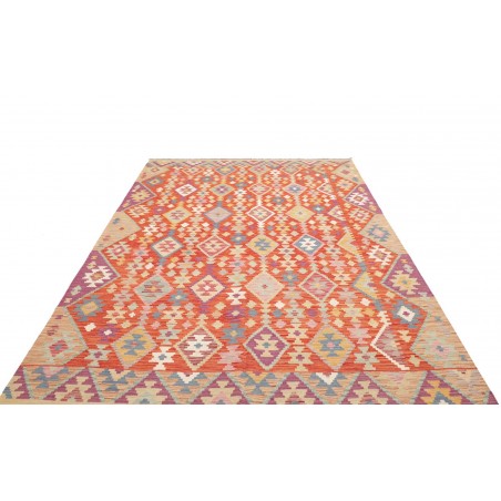 Tappeto Kilim Afghanistan marrone 201x296
